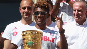 David Alaba gab bei den Feierlichkeiten auf dem Rathausbalkon und in Berlin Vollgas