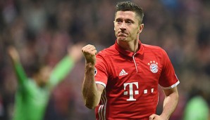 Robert Lewandowski erzielte Bayerns dritten Treffer