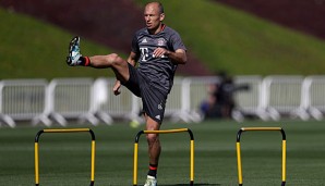 Arjen Robben ist wieder im Mannschaftstraining der Bayern zurück