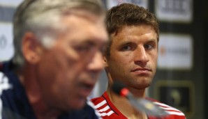 Thomas Müller hat es unter Carlo Ancelotti nicht leicht beim FC Bayern