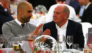 Uli Hoeneß holte Pep Guardiola 2013 als Trainer zum FC Bayern München