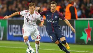 Joshua Kimmich im Duell mit Giovani Lo Celso von PSG