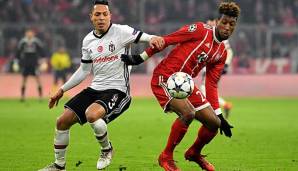 Kingsley Coman im Zweikampf im Spiel gegen Besiktas