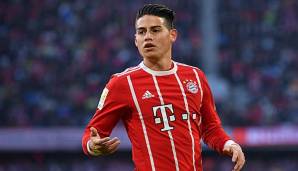 James Rodriguez im Trikot des FC Bayern München