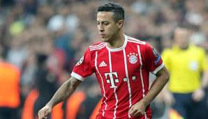 Thiago am Ball für den FC Bayern München