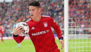 James Rodriguez wird den FC Bayern voraussichtlich im Sommer verlassen.