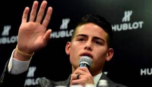 James Rodriguez sprach auf einer Sponsorenveranstaltung in Bogota über den FC Bayern München.