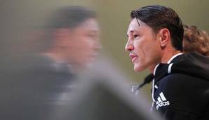 Niko Kovac spricht vor dem Spiel gegen den 1. FC Nürnberg mit der Presse.