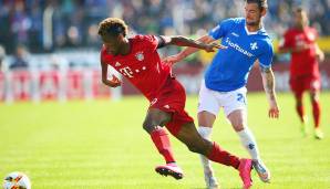 Platz 14: Kingsley Coman am 19. September 2015 gegen Darmstadt 98 (19 Jahre, 3 Monate, 6 Tage).