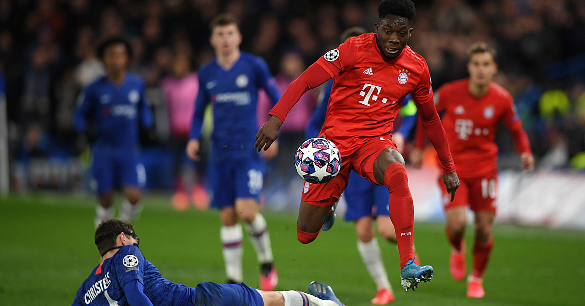 Alphonso Davies bereitete das 3:0 von Robert Lewandowski gegen Chelsea vor.