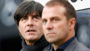 Hansi Flick (v.) gewann als Co-Trainer von Joachim Löw den WM-Titel.