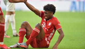 Kingsley Coman verletzte sich im Testspiel der Bayern gegen Neapel bereits nach wenigen Minuten.