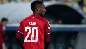 PLATZ 15: BOUNA SARR - Durchschnittsnote: 3,17 (3 bewertete Spiele). Der viel gescholtene Rechtsverteidiger spielte zwar sehr selten, dann aber immerhin durchschnittlich.