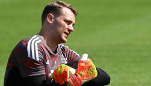 Manuel Neuer ist nach einer Corona-Infektion zurück im Mannschaftstraining.-