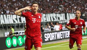 Robert Lewandowski erzielte gegen Eintracht Frankfurt einen Dreierpack.