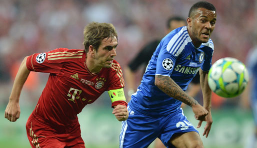 Philipp Lahm (l.) hat die Pleite im Champions-League-Finale gegen Chelsea abgehakt