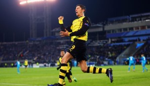 Robert Lewandowski erzielte in St. Petersburg seine Europacuptore 17 und 18 für den BVB