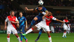 Olivier Giroud zeigte sich sehr aktiv in der Offensive der Gunners