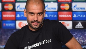 Wegen diesem T-Shirt wird die UEFA gegen Pep Guardiola ermitteln