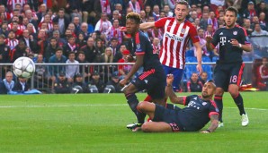 Die 11. Minute in Madrid: Saul Niguez erzielt das Tor des Spiels für Atletico