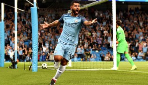 Kun Agüero setzte seinen Lauf auch gegen die Fohlen fort