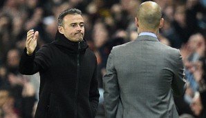 Luis Enrique und Pep Guardiola konnten offenbar beide mit dem Spielverlauf leben