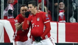 Robert Lewandowski hat gegen Atletico getroffen