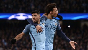 Manchester City behielt auch durch die Tore von Leroy Sane und Sergio Agüero am Ende die Überhand