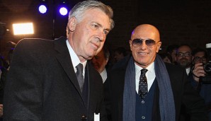 Trainer-Legende Arrigo Sacchi (r.) mit Bayerns Carlo Ancelotti