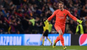 Marc-Andre ter Stegen freut sich über das 6:1 gegen Paris Saint-Germain