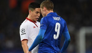 Samir Nasri musste die Partie gegen Leicester City vorzeitig beenden