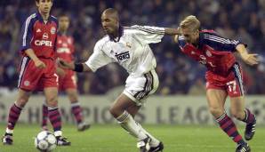 3. Mai 2000, Halbfinale Champions League, Hinspiel, Real - FCB 2:0: Nach nur vier Minuten bringt Nikolas Anelka die Königlichen in Führung. Ein Eigentor von Jens Jeremies legt den Grundstein für Reals Weiterkommen.