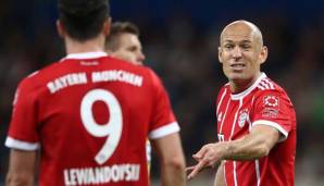 Arjen Robben und Robert Lewandowski sind sich auf dem Platz nicht immer grün