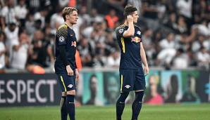 Marcel Sabitzer und Emil Forsberg auf dem Platz für RB Leipzig