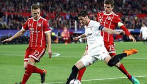 Der FC Bayern München hat das Hinspiel gegen den FC Sevilla gewonnen.