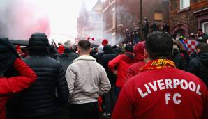 Vor dem Champions-League-Halbfinale gegen den AS Rom haben die Anhänger des FC Liverpool gezeigt, wer an diesem Abend hier den Ton angeben wird.