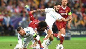 Sergio Ramos hatte den Arm von Mohamed Salah bei seinem Foul eingeklemmt.