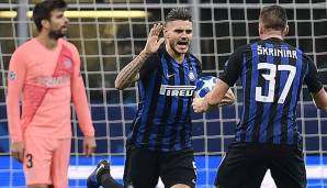 Mauro Icardi sicherte Inter einen Punkt gegen Barcelona.