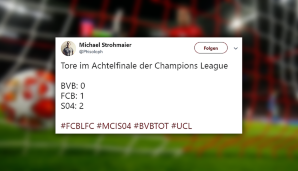 Interessante Bilanz. Mit Eigentorschütze Joel Matip als Ex-Schalker könnte man den Knappen ja eigentlich das eine Tor auch noch anrechnen.