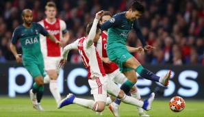 PLATZ 7: TOTTENHAM vs. AJAX AMSTERDAM 2018/19 (0,009 Prozent) – Die Sensationsmannschaft von Ajax hatte es wieder einmal allen gezeigt. Cool, abgeklärt und viel zu erwachsen gewann die blutjunge Ten-Hag-Truppe das Halbfinal-Hinspiel gegen harmlose Spurs.