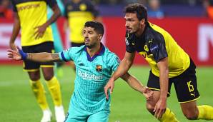 Luis Suarez und Mats Hummels treten in der Champions League gegeneinander an.