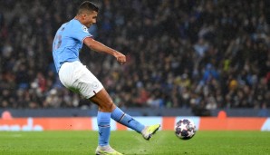 Rodri trifft für Manchester City zum 1:0.