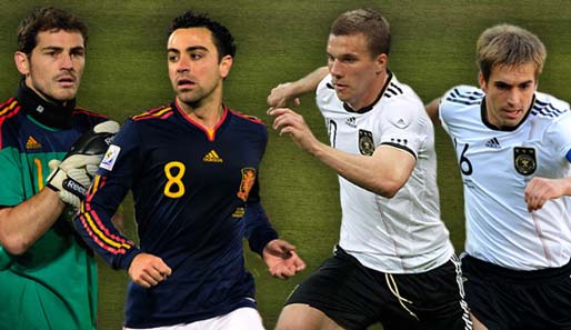 Wer zieht ins Finale ein? Casillas und Xavi? Oder Podolski und Lahm?