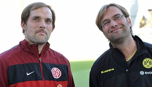 Erfrischen die Bundesliga mit ihrer jugendlichen Art: Thomas Tuchel (l.) und Jürgen Klopp