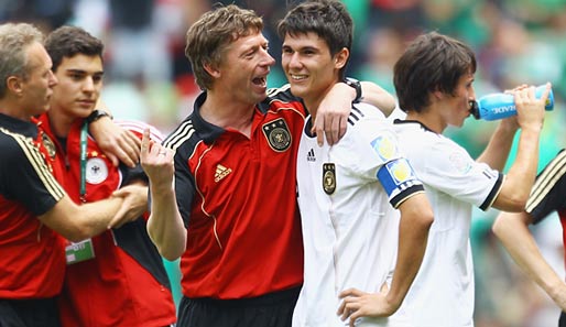 Steffen Freund (l.) wurde mit der deutschen U 17 WM-Dritter