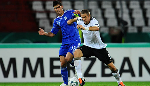 Pierre-Michel Lasogga (r.) fällt verletzungsbedingt in der U21-EM-Quali aus