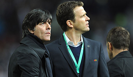 Gehen mit der vollen Rückendeckung des DFB in die EM: Joachim Löw (l.) und Oliver Bierhoff