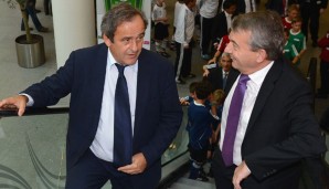 Zwischen Michel Platini und Wolfgang Niersbach gibt es vor dem Duell einige Neckereien