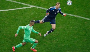 Manuel Neuer machte unter anderem gegen Algerien als "Libero" auf sich aufmerksam