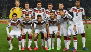 In dieser Besetzung spielte das DFB-Team im März gegen Georgien